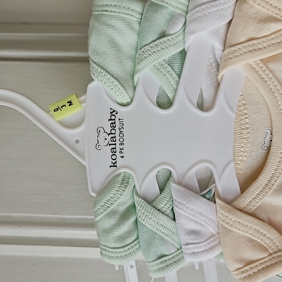 Koala Baby 4 Pack Sea Turtle Cotton Bodysuit Set NWT 0-3 Months - Picture 8 of 9